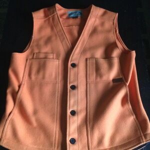 Stormy Kromer 100% wool vest blaze orange Large